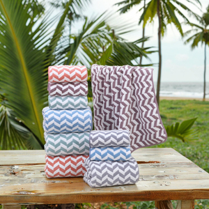 Biểu Tượng Tùy Chỉnh Thân Thiện Với Môi Rắn Sọc San Hô Lông Cừu Nhung Khăn Tắm Nhanh Chóng Khô Tái Sử Dụng <span class=keywords><strong>Jacquard</strong></span> In Các Tính NĂNG Trung Quốc Thực Hiện - Product Image 5