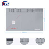 REFOX RS30 ESD réparation coussin chauffant en Silicone coussin d'isolation thermique tapis antidérapant réparation de téléphone portable tapis de préchauffage en caoutchouc de Silicone