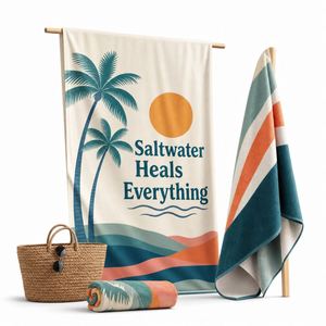 Embroidery Logo Oversized Extra <b>Large</b> Pool Printed Promotional Business Gift Bath <b>Towel</b> Custom Print Cotton <b>Towels</b> - Product Image 1