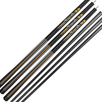 JTQG-TZ-BJ1 Queue de billard Break Jump avec fût en fibre de carbone et poignée en caoutchouc 2-en-1, légère et durable