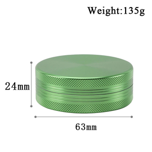 Custom Logo Portable 63mm Aluminum <b>Herb</b> <b>Grinder</b> Price 2 Layers Metal Spice Crusher Dry Tobacco <b>Grinder</b> for <b>Herb</b> Smoking - Product Image 3