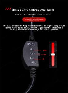 Coussin chauffant de voiture 12V Coussin de siège chauffant universel haute et basse température Coussin de siège chauffant électrique d'hiver Coussin de siège chauffant de voiture - Product Image 6