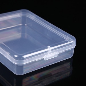 Transparent Plastic Storage Box Rectangle Covered For Facial Puff Packaging 5415 - Product Image 4