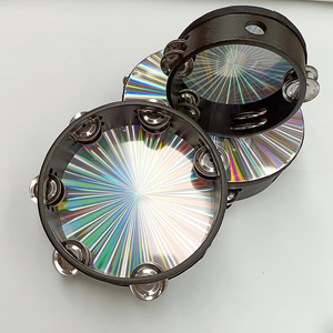 Vente en gros Tambourin laser à double rangée Instruments de musique colorés Tambourin jouet Instruments de percussion - Product Image 5