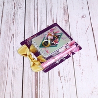 Benutzer definierte Fancy Notebook-Set mit Stift für Kinder Handschrift Buch mit Spule Logo angepasst einfach zu schreiben