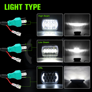 Faro LED rectangular de haz Alto y Bajo para camión, 6x7, 5x7 pulgadas, cuadrado, accesorios para Jeep Cherokee XJ - Product Image 2