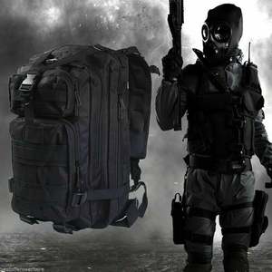 25L không thấm nước chiến thuật Ba lô Molle hệ thống công suất lớn Camo softback 3 ngày lỗi Cắm Trại Đi Bộ Đường Dài Ngoài Trời lưới oxford PVC - Product Image 6