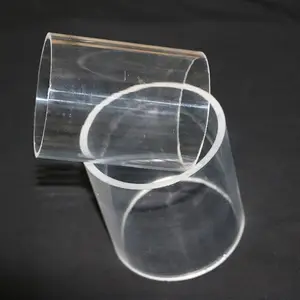 Taille personnalisée 15mm 20mm 22mm 200mm Haute Température Borosilicate Transparent Fumer Tube en verre moulé poli Tubes en quartz