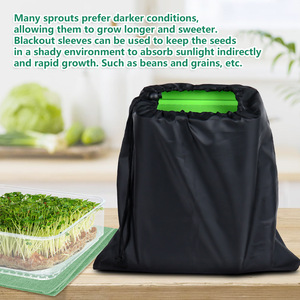 Kit de culture de micro-légumes et de pousses de haricots biologiques <span class=keywords><strong>à</strong></span> 4 niveaux empilables avec trous de drainage et plateau <span class=keywords><strong>d</strong></span>'<span class=keywords><strong>eau</strong></span> - Product Image 3