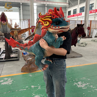 SGDP2505 Usine Personnalisée Taille Réelle Bébé Marionnette Mignon Dragon Main Contrôle Marionnette à Vendre