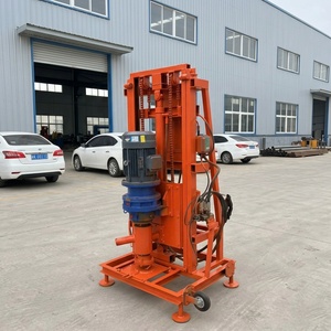 Foreuse hydraulique électrique 4KW portable pour puits <span class=keywords><strong>d</strong></span>'eau, machine de <span class=keywords><strong>forage</strong></span> profond pour couches de sol et de roche - Product Image 1