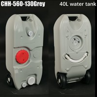 Réservoir d'eau portable à roulettes en HDPE pour camping-car, bateau et extérieur, 25L 40L, conteneur de transfert d'eau potable et usée
