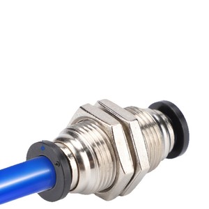 Pneumatic <b>Quick</b> Coupler PM4 10 12 Threaded Nickel Plated High Pressure Air Hose Fitting Straight Elbow <b>Connector</b> - Product Image 3