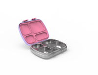 Auslaufsichere BPA-freie Isolierte 304 Edelstahl Dreistufige Bento-Box, Erhitzbar, Mikrowellengeeignet, Große Kapazität, Spülmaschinenfest