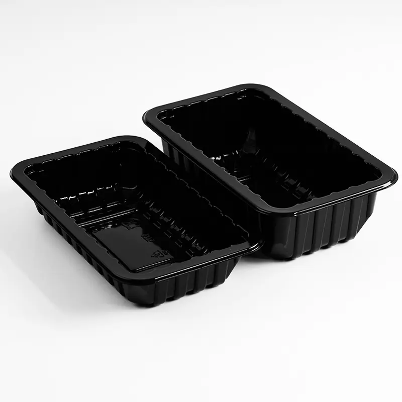 Black High Barrier Modified Atmosphere Packaging Tray For Meat