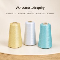 24S Dyed Metallic Embroidery Thread Spun 250g Ball High Temperature Resistant Polypropylene Gold Silver Yarn