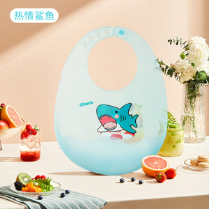 ผ้ากันเปื้อนเด็กซิลิโคนกันน้ําอาหารเสริมถุงข้าวเด็กฤดูร้อนบางเฉียบถุงน้ําลายเด็กผ้ากันเปื้อนโปร่งใส - Product Image 5