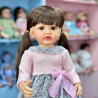 Muñeca Reborn Sunnyfan W-2189 de 55 cm, Juguete de PVC Suave, Simulación de Bebé, Muñeca de Niña de 22 Pulgadas, Venta al Por Mayor
