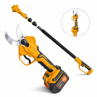 Sécateur télescopique électrique pliable, qualité DIY, sans fil, sans balais, avec poignée en caoutchouc plastique, batterie