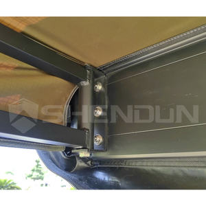 SNDN 4x4 <span class=keywords><strong>abri</strong></span> solaire étanche 270 degrés auvent <span class=keywords><strong>voiture</strong></span> auvent 270 degrés kaki 270 auvent autoportant avec <span class=keywords><strong>poteaux</strong></span> - Product Image 5