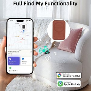 En Stock: Rastreador Bluetooth Inteligente Magnético para Cartera con Bloqueo RFID, Compatible con <span class=keywords><strong>Apple</strong></span> Find My y Android Find Hub para iPhone y Samsung - Product Image 2