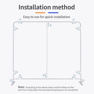 Stand de Exhibición Publicitario Portátil Personalizado con Pancarta de Poliéster para Ferias Comerciales y Eventos Corporativos - Resistente a la Intemperie - Product Image 3