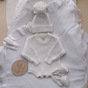 ชุดรอมเปอร์ผ้าฝ้ายคลาสสิกสำหรับเด็กแรกเกิด แบบถักลายนูน แขนยาว ชุดฤดูหนาว อุ่นนุ่ม สำหรับเด็กแรกเกิด ชุดบอดี้สูทเด็กอ่อนแบบยูนิเซ็กซ์ - Product Image 2