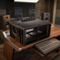 Boîtier de montage en rack 4U 19 pouces, profondeur réduite, portable, avec mousse de protection, pour équipement de studio, mixeur audio, processeur d'effets, transport et utilisation en studio.