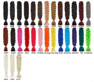 Extensions <span class=keywords><strong>de</strong></span> tresses synthétiques Jumbo 82 pouces à prix abordable, cheveux à crocheter pour femmes noires, ombrés et sans nœuds - Product Image 6