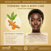 Produits de beauté, cosmétiques véganes, soins de la peau au curcuma, anti-acné, anti-âge, éclaircissant, kit de soins de la peau au curcuma, ensemble de soins de la peau au curcuma