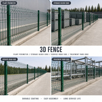Clôture 3D en treillis soudé en acier revêtu, résistante aux intempéries, haute résistance, pour la stockage de gaz et les terminaux GNL
