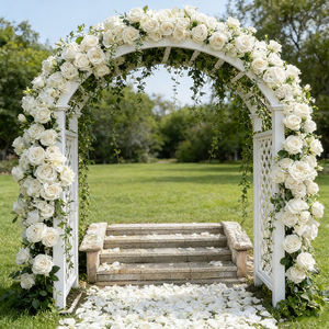 Treillis arqué en alliage d'aluminium 6063-T5 pour légumes, clôture de sécurité, structure antirouille pour haricots et pois dans les bacs surélevés - Product Image 1