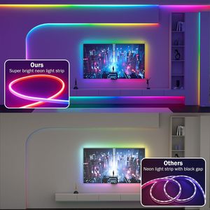 Waterproof IP67 Silicone RGB Magic Color Neon <b>LED</b> Lights Flexible Soft Strip for Bedroom <b>Rope</b> Use Dimmable - Product Image 3