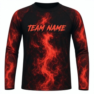 Maillot de compression personnalisé pour enfants, manches longues, séchage rapide, extensible, pour l'entraînement de football, vêtements de sport OEM pour équipes - Product Image 1