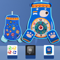 Jouets sensoriels interactifs d'intérieur pour bébé de 6 mois Jeu de fléchettes de sport avec cible de lancer de balle collante Jouet parent-enfant en plastique