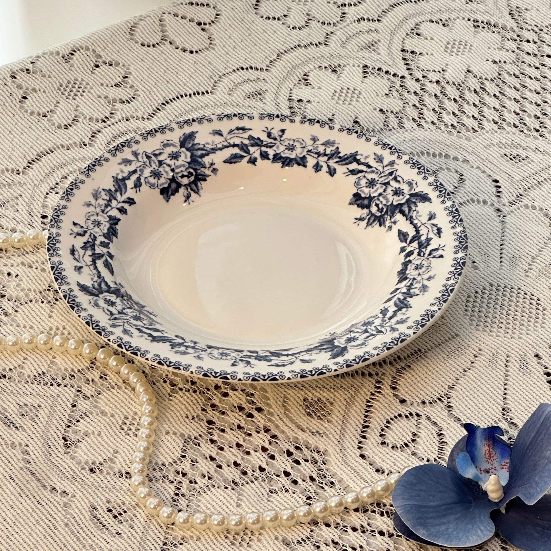 G-8-inch Soup Plate-Blue