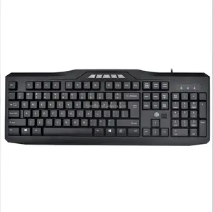 Factory Direct Sale 104 Tasten Kabel gebundene biometrische Tastatur mit Finger abdruck leser für PC