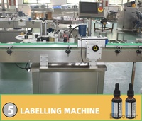 Machine de remplissage et de bouchage automatique rotative PLC haute précision pour flacons compte-gouttes de 10 à 50 ml, pour huiles essentielles et liquides visqueux