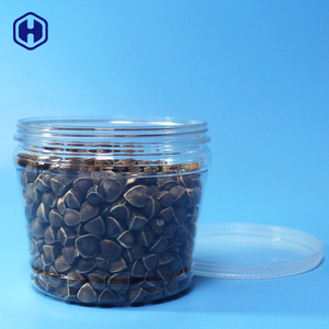 Conteneur en plastique PET transparent de 680 ml, forme conique circulaire tronquée, étanche, qualité alimentaire, pour gelée, nouilles, sucre, collation - Product Image 6