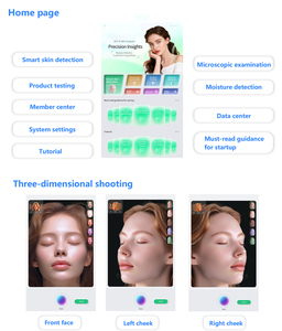 เครื่องวิเคราะห์ผิว AI แบบสามกล้อง พร้อมจอ LED สำหรับร้านเสริมสวยและใช้ในบ้าน - Product Image 6
