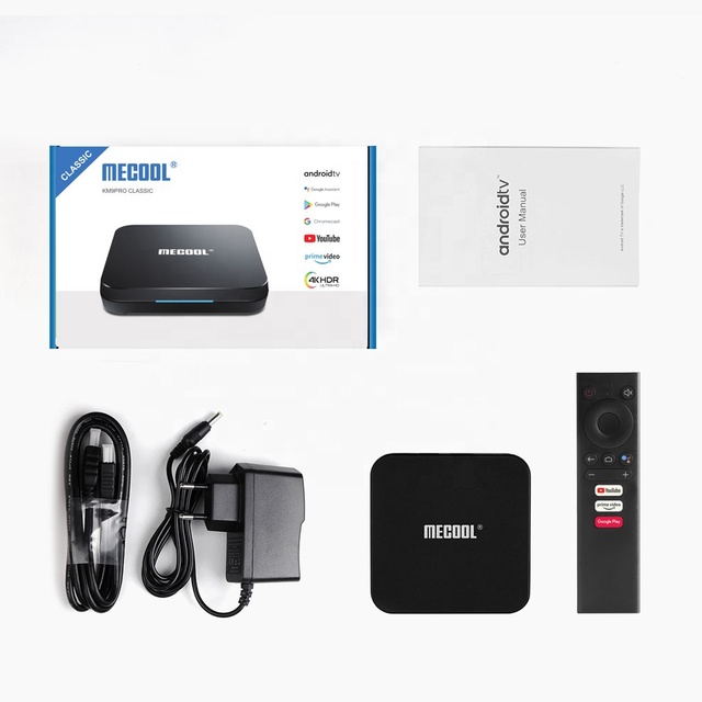 CATVSCOPE KM9 Pro Smart TV Box Android 10 Certified IPTV Box 2GB 16GB Prime Video Youtube 4K Mecool