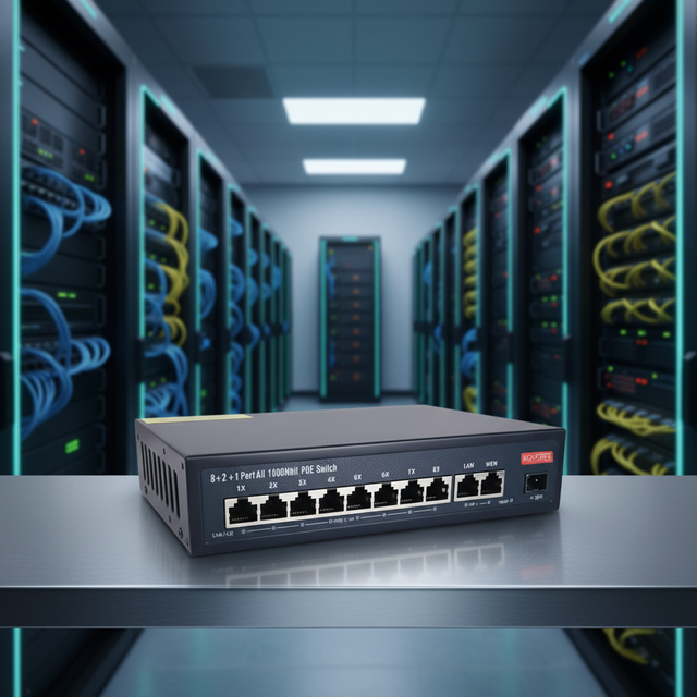 8+2+1SFP Ports 10/100/1000M Gigabit Poe Switch Industry PoE Gigabit Switch for Access Points and Ip Camera
