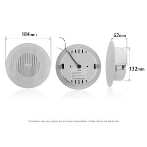 Tanda 3W <b>PA</b> System Concealed Ceiling Loudspeaker with 150Hz-8kHz Frequency Response and 90dB Sensitivity for Office Buildings - Product Image 3