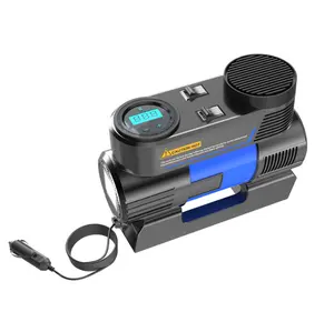 Sản phẩm mới 2024 Lốp bơm di động lốp Inflator với kỹ thuật số đo áp suất cho xe/động cơ/Xe Đạp/bóng