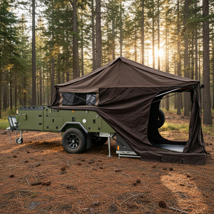 Caravane moderne en aluminium à suspension indépendante avec cuisine coulissante, fabriquée directement en usine, conforme aux normes australiennes - Product Image 1