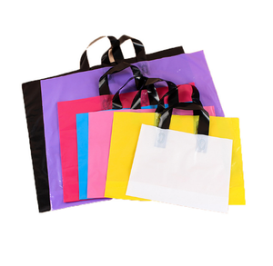 Wholesale Translucent PE <b>Plastic</b> Retail Bags with Screen Printing Recyclable Custom Colors & Logo for Shoes & Clothing Packaging - Product Image 1