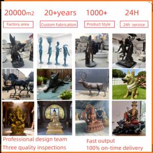 รูปปั้นพระโพธิสัตว์กวน<span class=keywords><strong>อิ</strong></span><span class=keywords><strong>ม</strong></span>และพระพุทธรูปอื่นๆ ทำจากทองเหลืองชุบทองคำ งานสั่งทำพิเศษ สำหรับบูชาในครอบครัวหรือใช้ในวัด ด้วยเทคนิคการหล่อแบบหล่อขึ้นรูป - Product Image 5