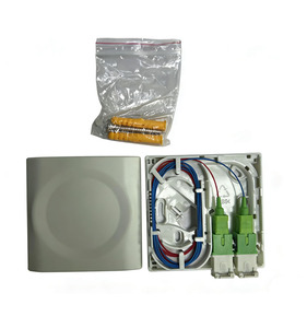 Boîtier terminal <span class=keywords><strong>fibre</strong></span> <span class=keywords><strong>optique</strong></span> SKYLYNN FTTH <span class=keywords><strong>SFR</strong></span> PTO-2F 1FO 2FO avec connecteur SC/APC 1310/1550nm et pigtail rouge, garantie 20 ans - Product Image 2