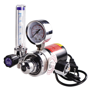 Alüminyum vana gövdesi 36 110 220 Volt gaz akış ölçer elektrikli ısıtma <span class=keywords><strong>CO2</strong></span> basınç regülatörü - Product Image 1