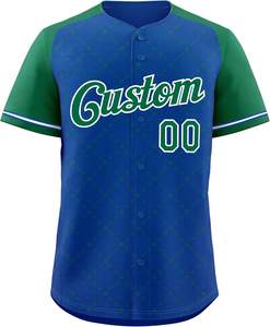 Ropa deportiva Béisbol Jersey 90s Hip Hop Botón Abajo Camisetas deportivas Personalizado Cosido Nombre Número para Hombres Mujeres Jóvenes - Product Image 1